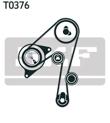 Handler.Part Timing belt set SKF VKMA92500 2