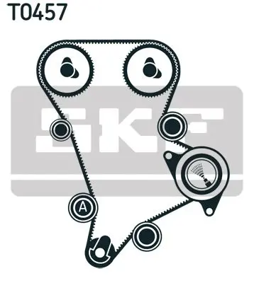 Handler.Part Timing belt set SKF VKMA94509 2