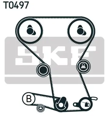 Handler.Part Timing belt set SKF VKMA95023 2