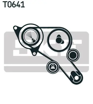 Handler.Part Timing belt set SKF VKMA07406 2