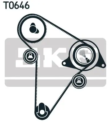 Handler.Part Timing belt set SKF VKMA03301 2