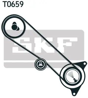 Handler.Part Timing belt set SKF VKMA91713 2