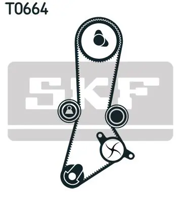 Handler.Part Water pump & timing belt set SKF VKMC956601 2