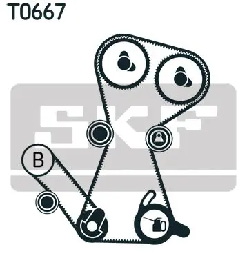 Handler.Part Timing belt set SKF VKMA95649 2