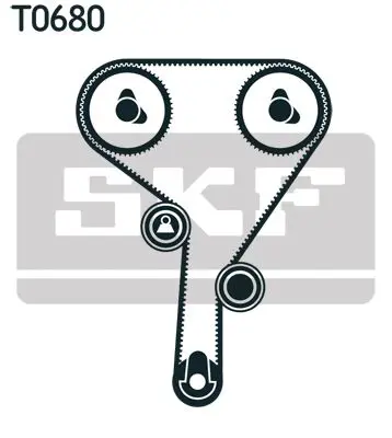 Handler.Part Timing belt set SKF VKMA95663 2