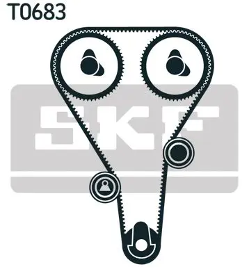 Handler.Part Timing belt set SKF VKMA94506 2