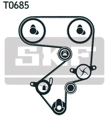 Handler.Part Timing belt set SKF VKMA91013 2