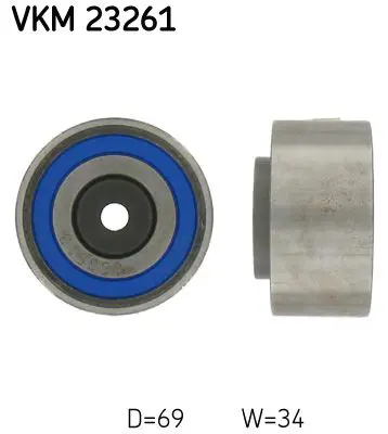 Handler.Part Deflection/guide pulley, timing belt SKF VKM23261 1