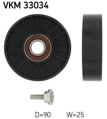 Handler.Part Deflection/guide pulley, v-ribbed belt SKF VKM33034 1