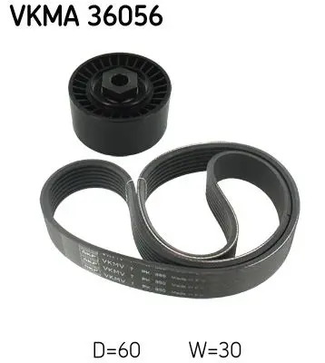 Handler.Part V-ribbed belt set SKF VKMA36056 1