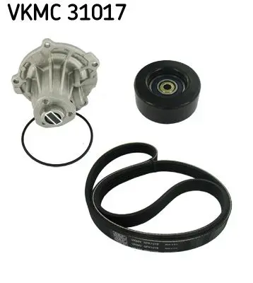 Handler.Part Water pump + v-ribbed belt kit SKF VKMC31017 1