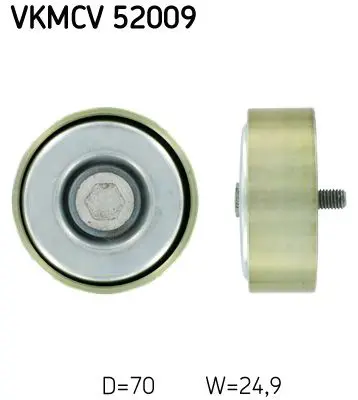 Handler.Part Deflection/guide pulley, v-ribbed belt SKF VKMCV52009 1