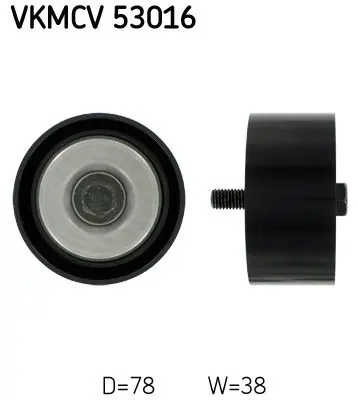 Handler.Part Deflection/guide pulley, v-ribbed belt SKF VKMCV53016 1