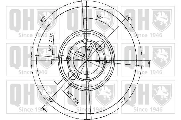 Handler.Part Brake disc QUINTON HAZELL BDC3107 2