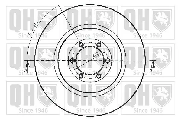 Handler.Part Brake disc QUINTON HAZELL BDC3210 2