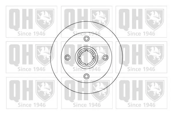 Handler.Part Brake disc QUINTON HAZELL BDC3258 1