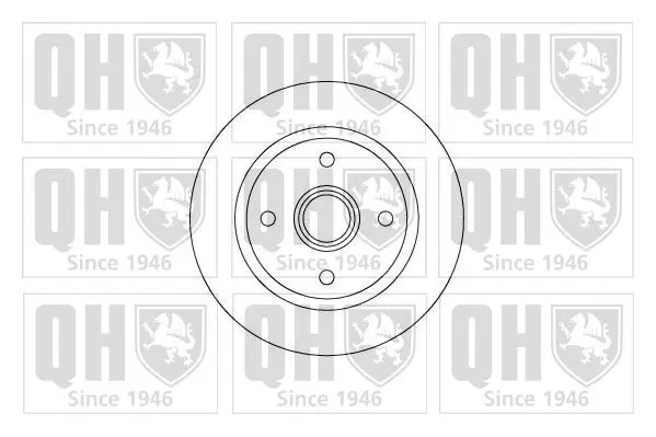 Handler.Part Brake disc QUINTON HAZELL BDC3650 1