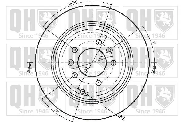 Handler.Part Brake disc QUINTON HAZELL BDC3777 2