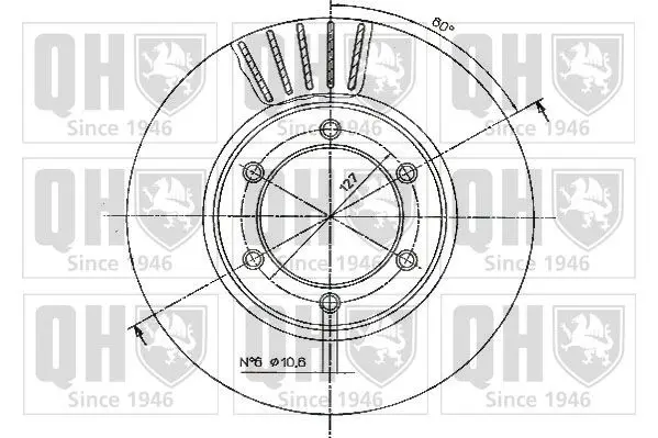 Handler.Part Brake disc QUINTON HAZELL BDC3927 2