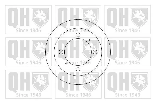 Handler.Part Brake disc QUINTON HAZELL BDC4107 1