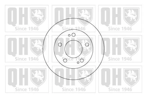 Handler.Part Brake disc QUINTON HAZELL BDC4384 1