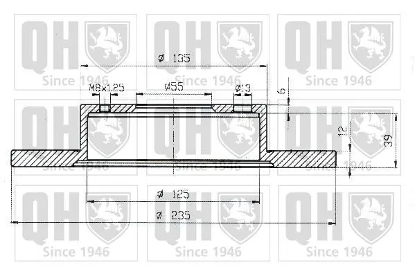 Handler.Part Brake disc QUINTON HAZELL BDC4389 1