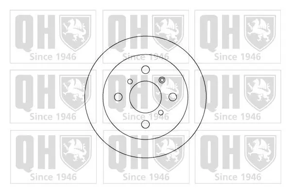 Handler.Part Brake disc QUINTON HAZELL BDC4595 1