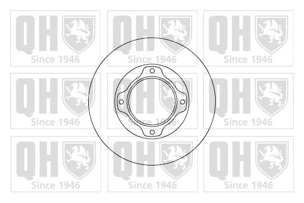 Handler.Part Brake disc QUINTON HAZELL BDC4617 1