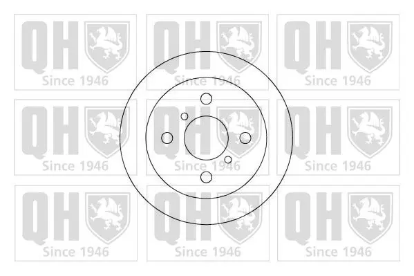 Handler.Part Brake disc QUINTON HAZELL BDC4626 1