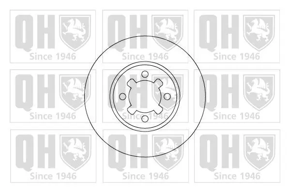 Handler.Part Brake disc QUINTON HAZELL BDC4643 1