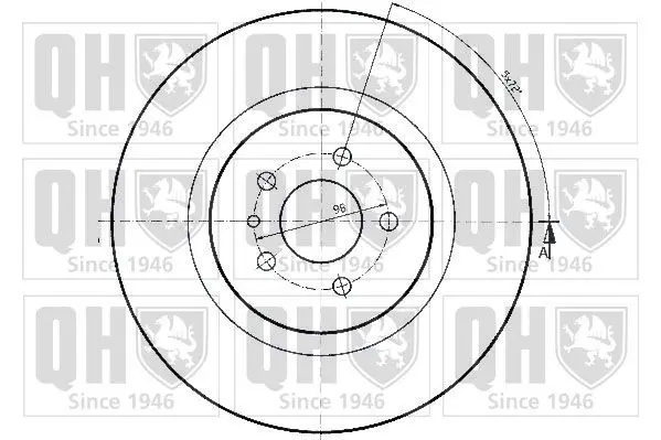 Handler.Part Brake disc QUINTON HAZELL BDC4683 2