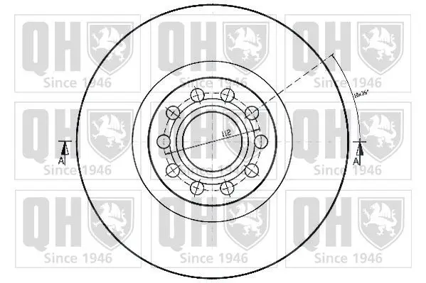 Handler.Part Brake disc QUINTON HAZELL BDC4788 2