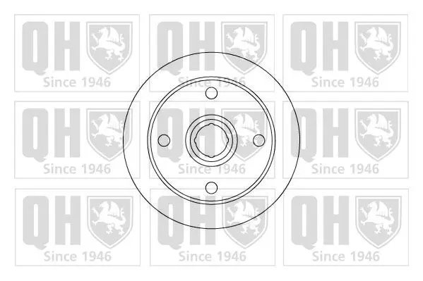 Handler.Part Brake disc QUINTON HAZELL BDC5055 1