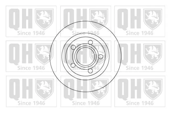 Handler.Part Brake disc QUINTON HAZELL BDC5206 1