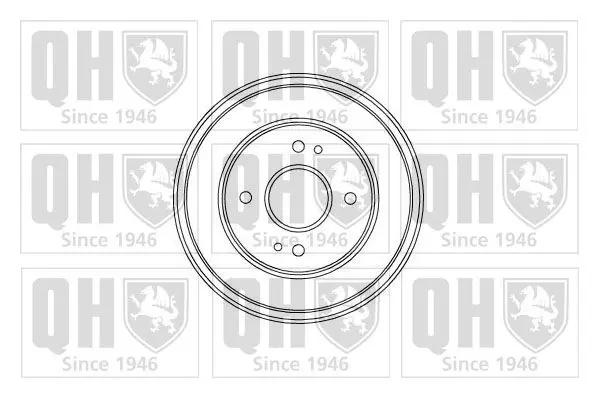 Handler.Part Brake drum QUINTON HAZELL BDR306 1