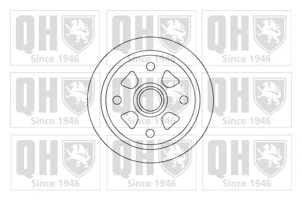 Handler.Part Brake drum QUINTON HAZELL BDR495 1