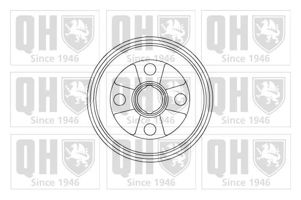 Handler.Part Brake drum QUINTON HAZELL BDR510 1