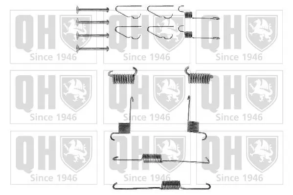 Handler.Part Accessory kit, brake shoes QUINTON HAZELL BFK267 1