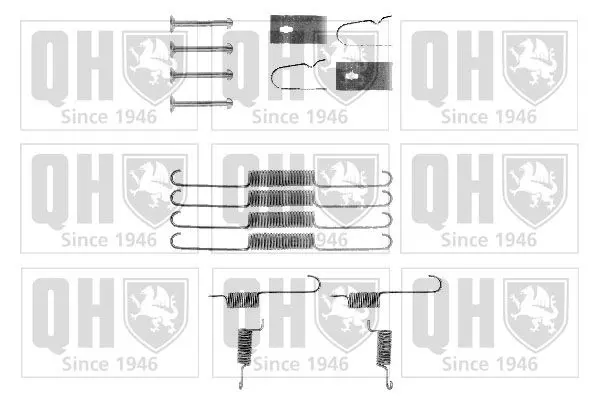 Handler.Part Accessory kit, brake shoes QUINTON HAZELL BFK269 1