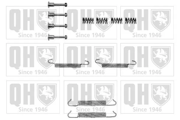 Handler.Part Accessory kit, parking brake shoes QUINTON HAZELL BFK339 1