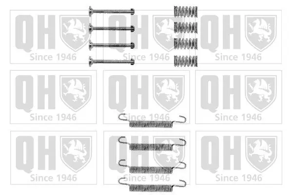 Handler.Part Accessory kit, parking brake shoes QUINTON HAZELL BFK346 1