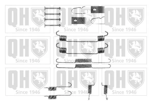 Handler.Part Accessory kit, brake shoes QUINTON HAZELL BFK348 1