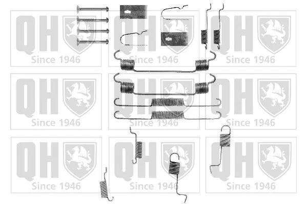 Handler.Part Accessory kit, brake shoes QUINTON HAZELL BFK365 1