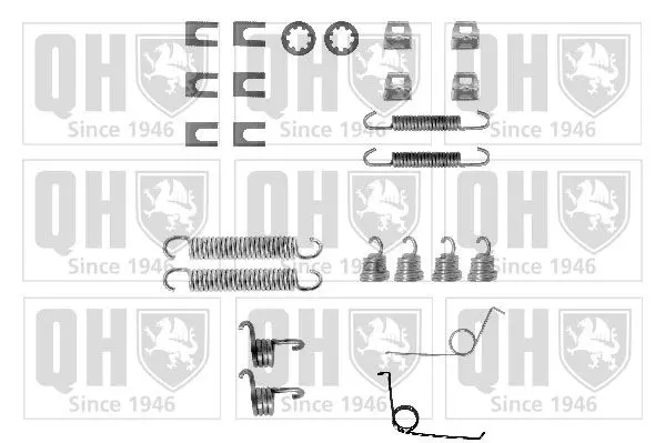 Handler.Part Accessory kit, brake shoes QUINTON HAZELL BFK366 1