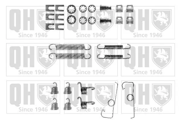 Handler.Part Accessory kit, brake shoes QUINTON HAZELL BFK370 1