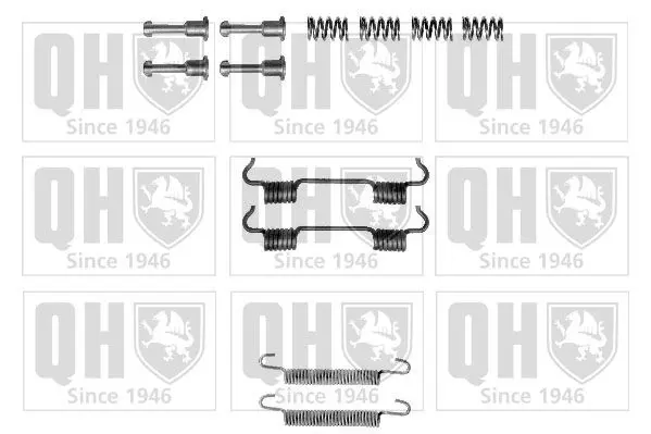 Handler.Part Accessory kit, parking brake shoes QUINTON HAZELL BFK443 1