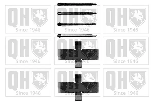 Handler.Part Accessory kit, disc brake pads QUINTON HAZELL BFK614 1