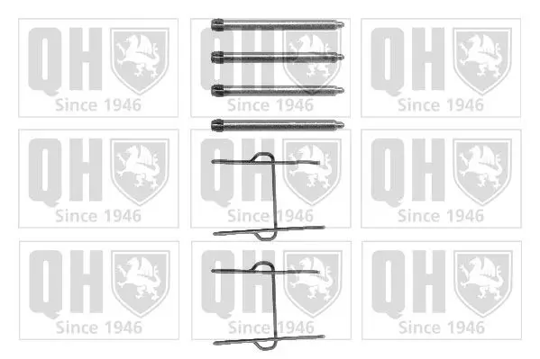 Handler.Part Accessory kit, disc brake pads QUINTON HAZELL BFK618 1