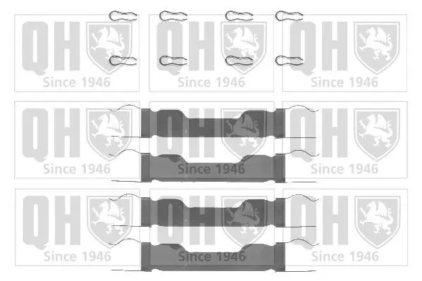 Handler.Part Accessory kit, disc brake pads QUINTON HAZELL BFK628 1