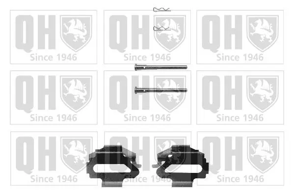 Handler.Part Accessory kit, disc brake pads QUINTON HAZELL BFK643 1